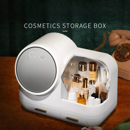 LED Makeup Storage Box with Mirror