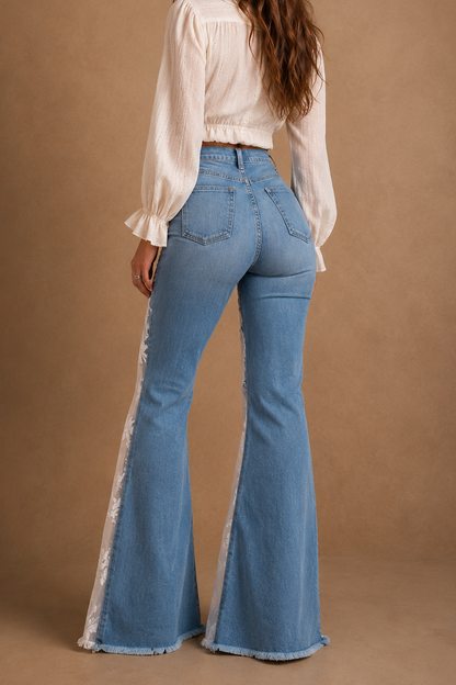 Blue Dahlia Lace Jean