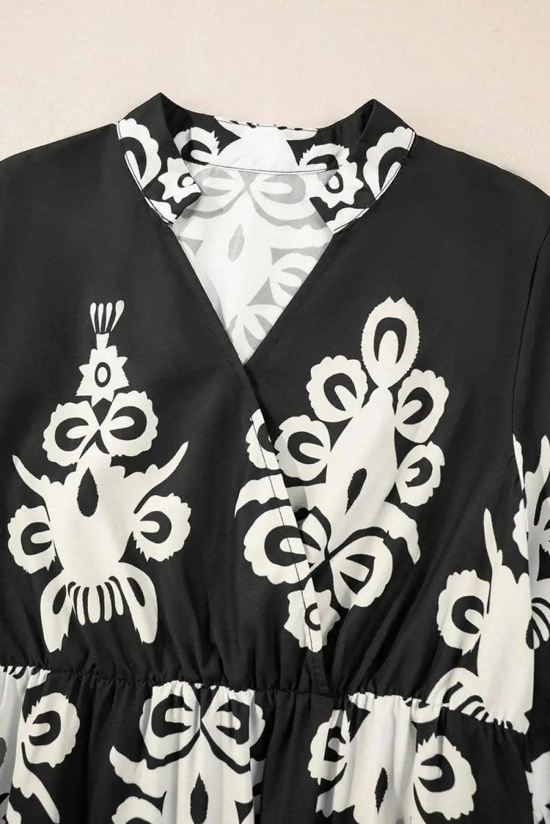 Women's Black Midi Dress | Love Salve Bohemian