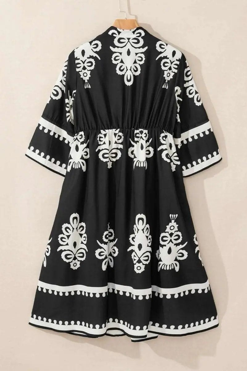 Women's Black Midi Dress | Love Salve Bohemian