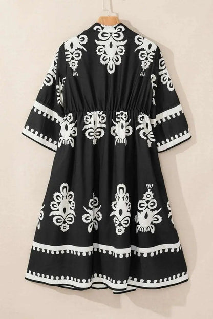 Women's Black Midi Dress | Love Salve Bohemian