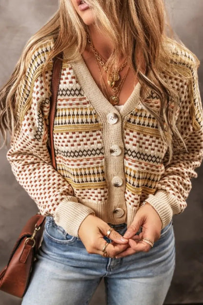 Sweaters Trendsi Buttoned Cardigan Women's Fashion Knitwear Long Sleeve Cardigan - Soft & Stylish