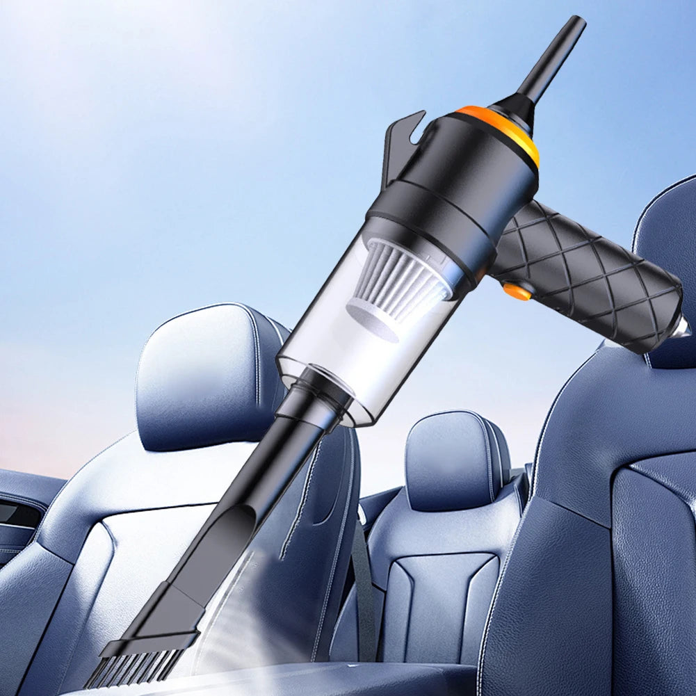 Car interior cleaning tool with a blue car background | Origin Zero