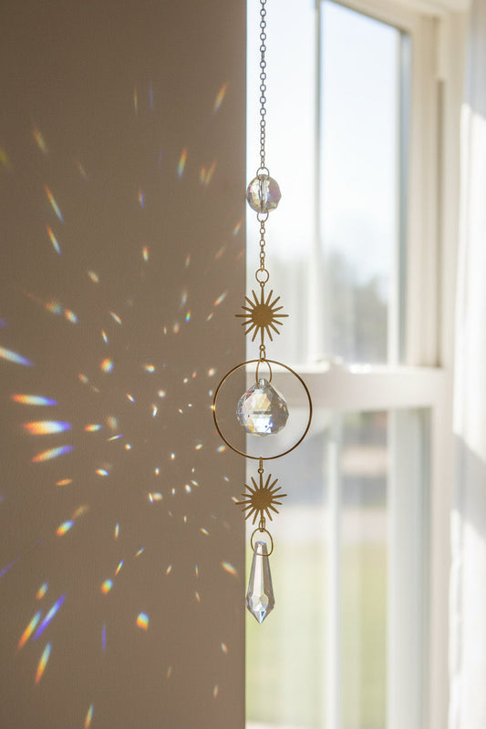 Circular Suncatcher Crystal Prisms