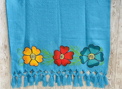 Embroidered Handmade Mexican Shawls Rebosos Bordados