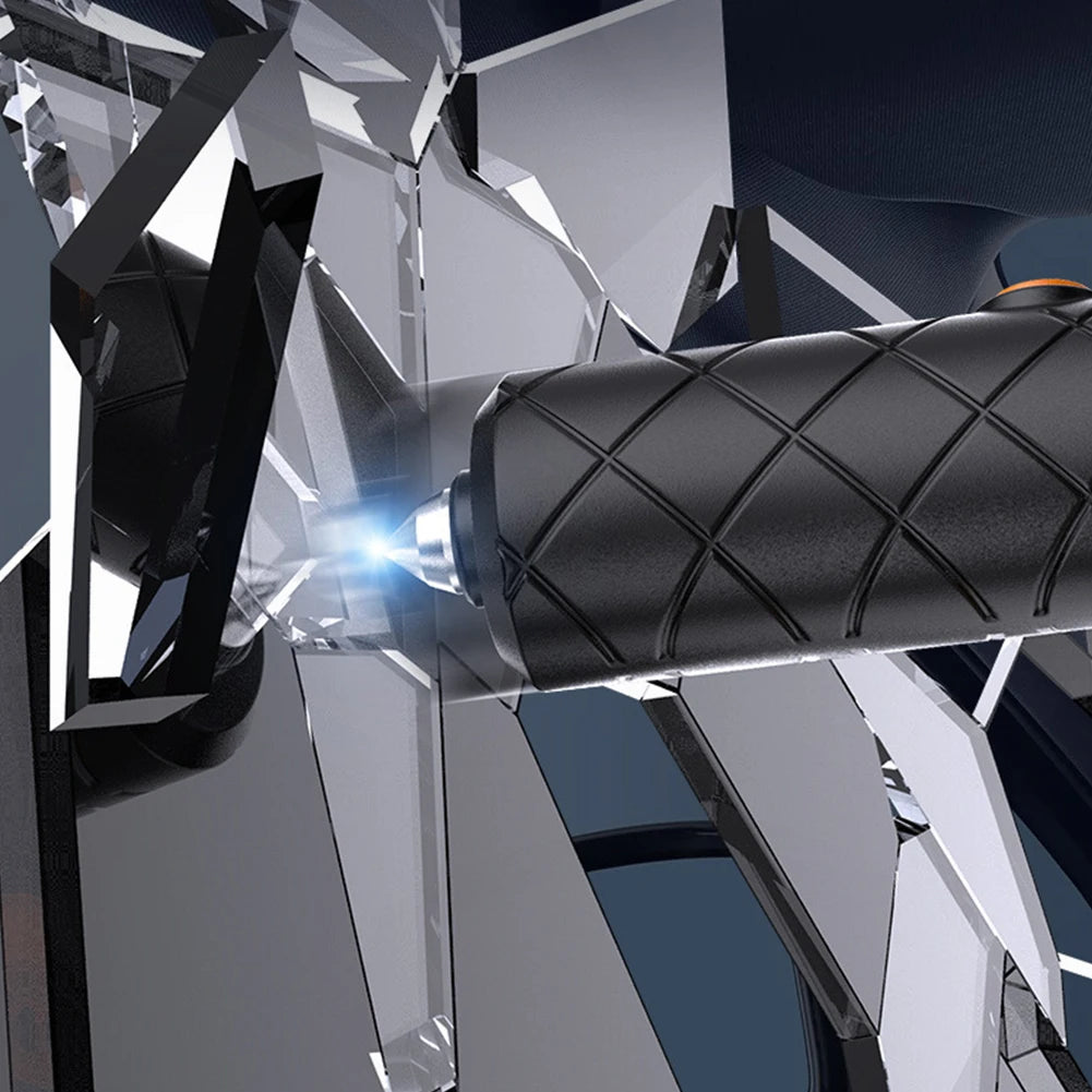 Close-up of a motorcycle handlebar with a diamond-like crystal in the background | Origin Zero