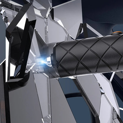 Close-up of a motorcycle handlebar with a diamond-like crystal in the background | Origin Zero