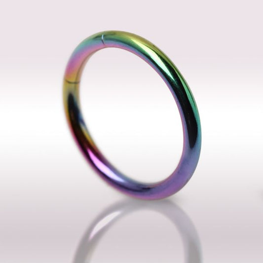 Rainbow PVD Plated Circular Segment Ring