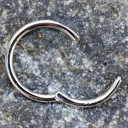 14Kt. White Gold Seamless Clicker Ring
