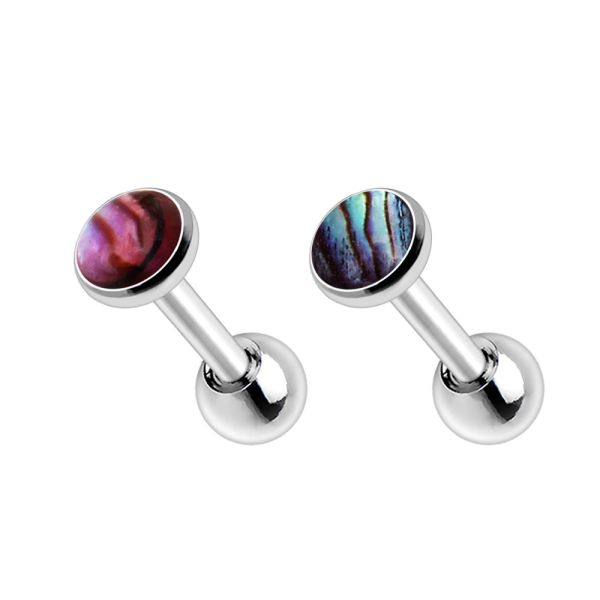 316L Stainless Steel Cartilage Earring with Abalone Shell
