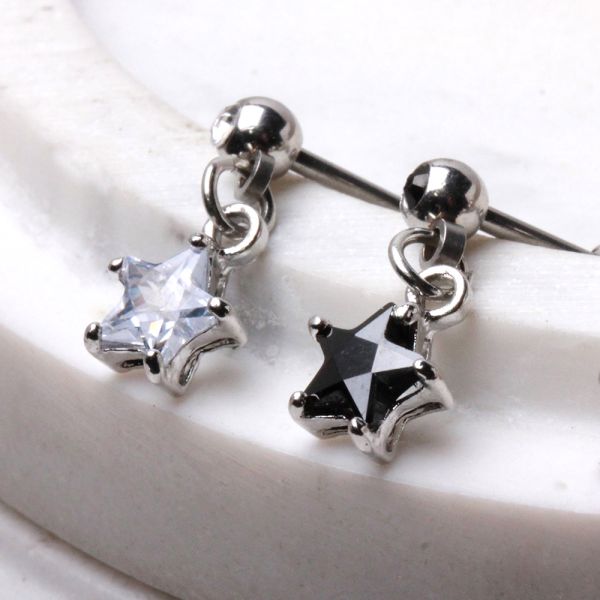 316L Surgical Steel Star Dangle Cartilage Earring