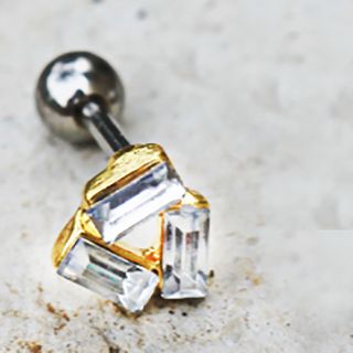 316L Stainless Steel Art of Brilliance Art Deco Cartilage Earring