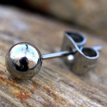 Pair of 316L Stainless Surgical Steel Ball Stud Earrings
