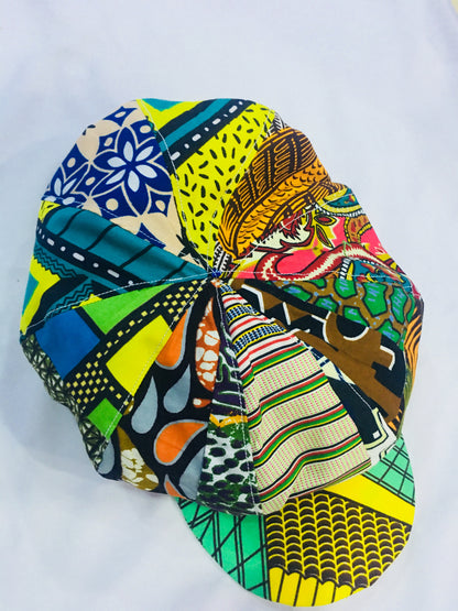 African Wax Print Ankara Cap, handmade gift, kente/ African print hat