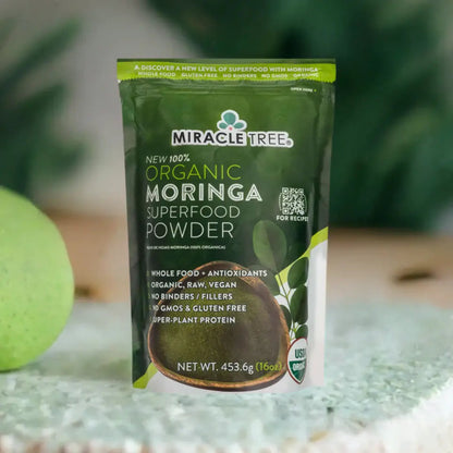 PureLeaf Organics Organic Moringa Powder 16 Oz Pouch