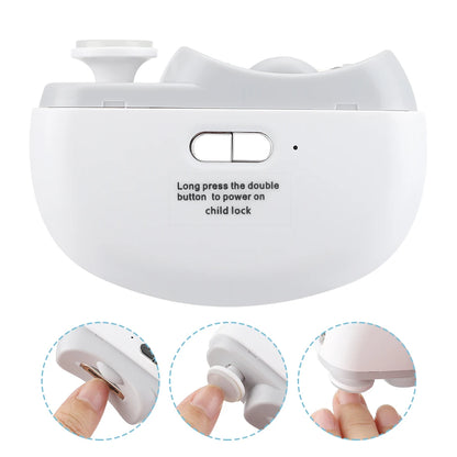 White electronic device with instructions and close-up views of buttons on a white background | Origin Zero