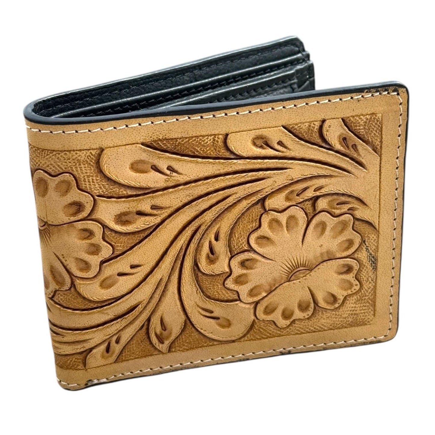 Men’s Western bi-fold leather wallet