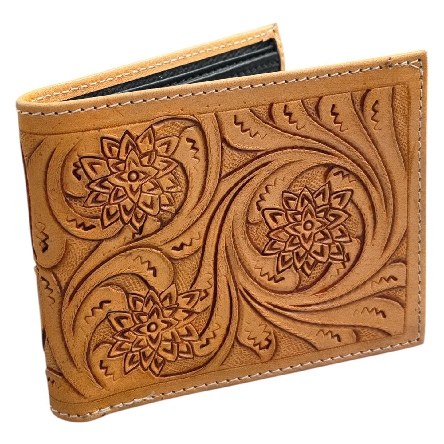 Men’s Western bi-fold leather wallet