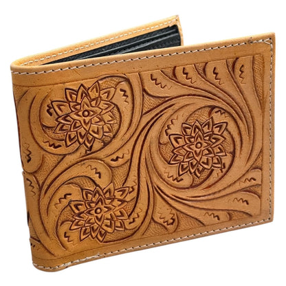 Men’s Western bi-fold leather wallet