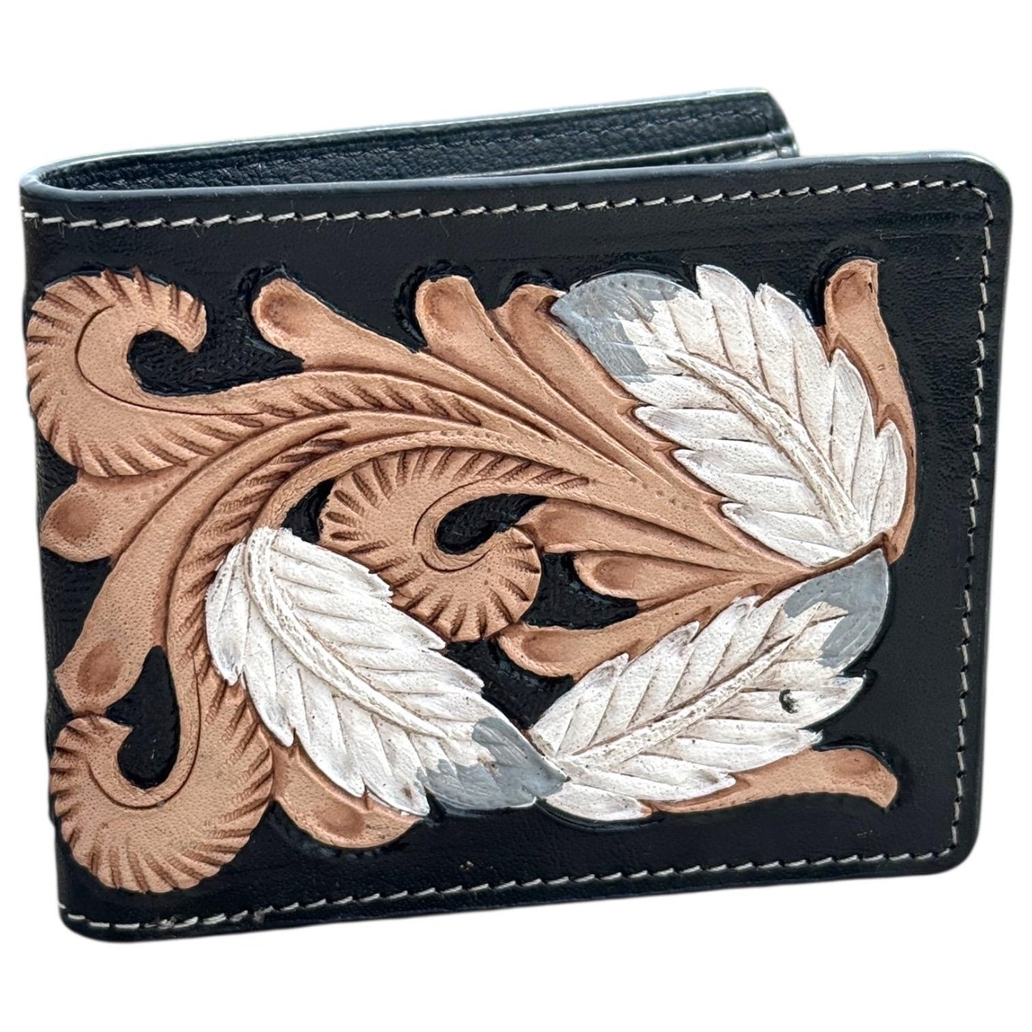 Men’s Western bi-fold leather wallet