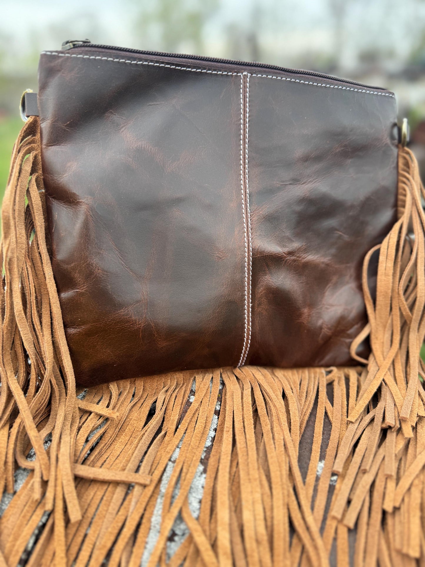 Genuine Western Spotted Cowhide Leather Purse and Wallet