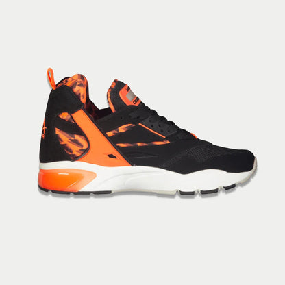 LA Gear Men's Turbo Light Up Mid Shoes Black Neon Red
