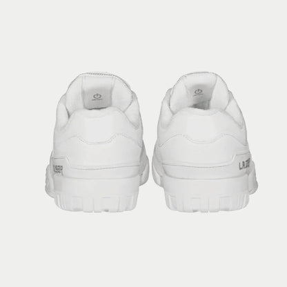 LA Gear Boardwalk Lowtop White Leather Cushioned Gel Sock LED Tongue