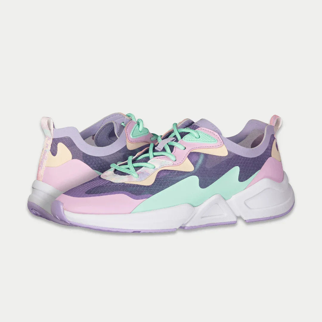 LA Gear Mid-City Lowtop Lavender Pink Leather Free