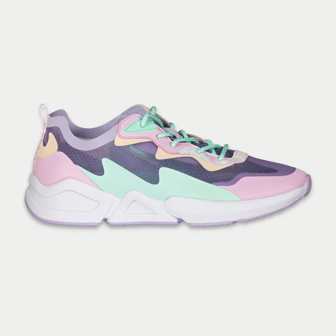 LA Gear Mid-City Lowtop Lavender Pink Leather Free