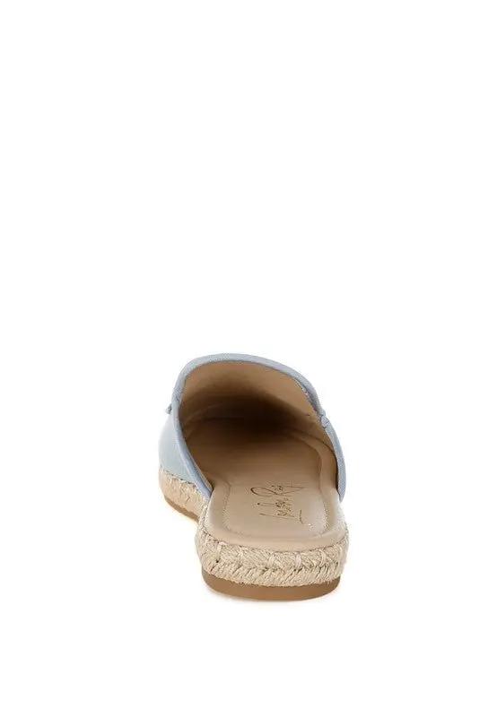 Hats Rag Company Midori Denim Slip-On Mules - Casual Summer Style Footwear