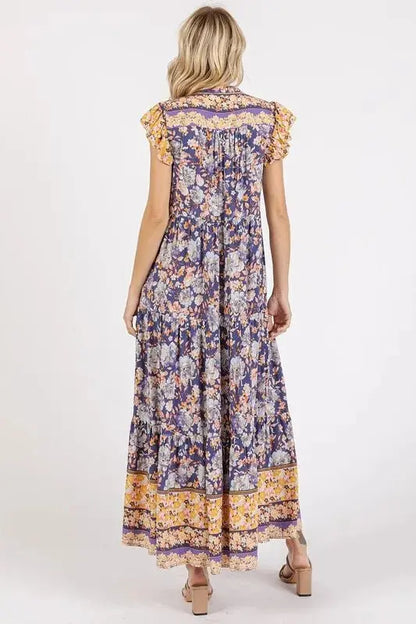 Dresses Trendsi Floral Ruffled Maxi Dress Women's Elegant Flowy Gown USA Ship