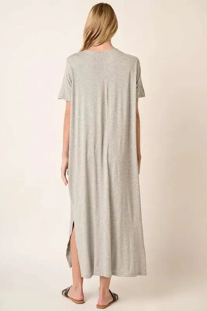 Dresses Trendsi Side Slit Dress Women's Casual Mini Dress USA Ship Soft & Flattering