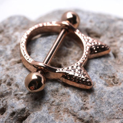 Rose Gold Plated Pink Cat Nipple Shield