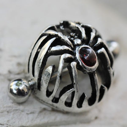 316L Stainless Steel Gothic Spider Dome Shape Nipple Shield