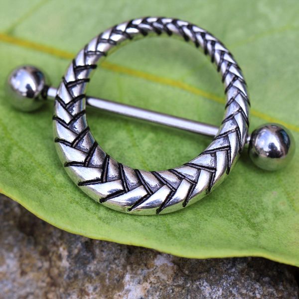 316L Stainless Steel Dragon Scale Nipple Shield