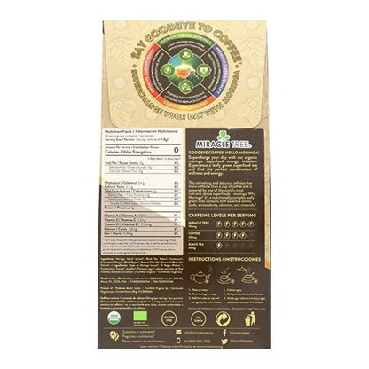 Organic Moringa Energy Tea - Chai Spice - Natural Coffee Alternative