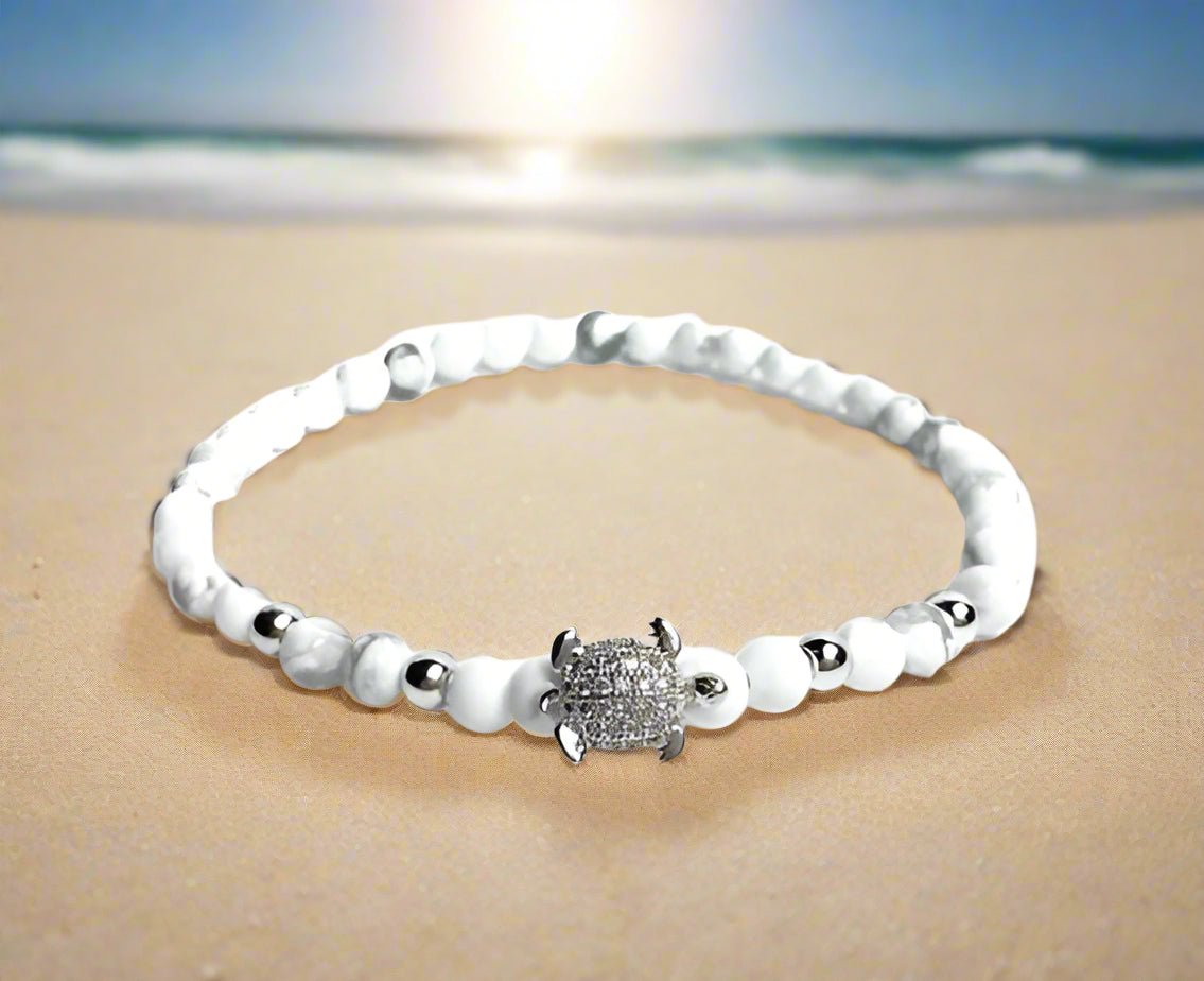 Howalite Turtle Bracelet