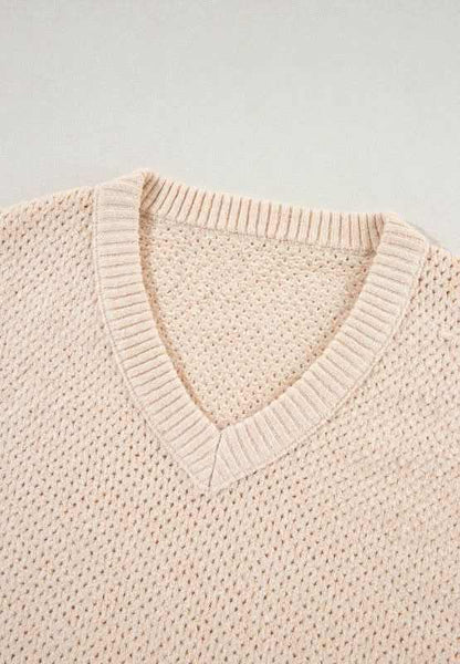 Sweaters Trendsi V-Neck Sweater Women's Casual Long Sleeve Top Wardrobe Essential